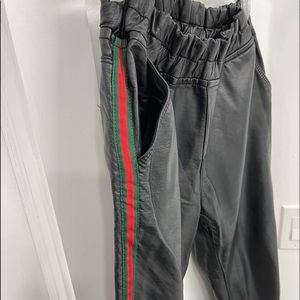 leather pants women's Size M
